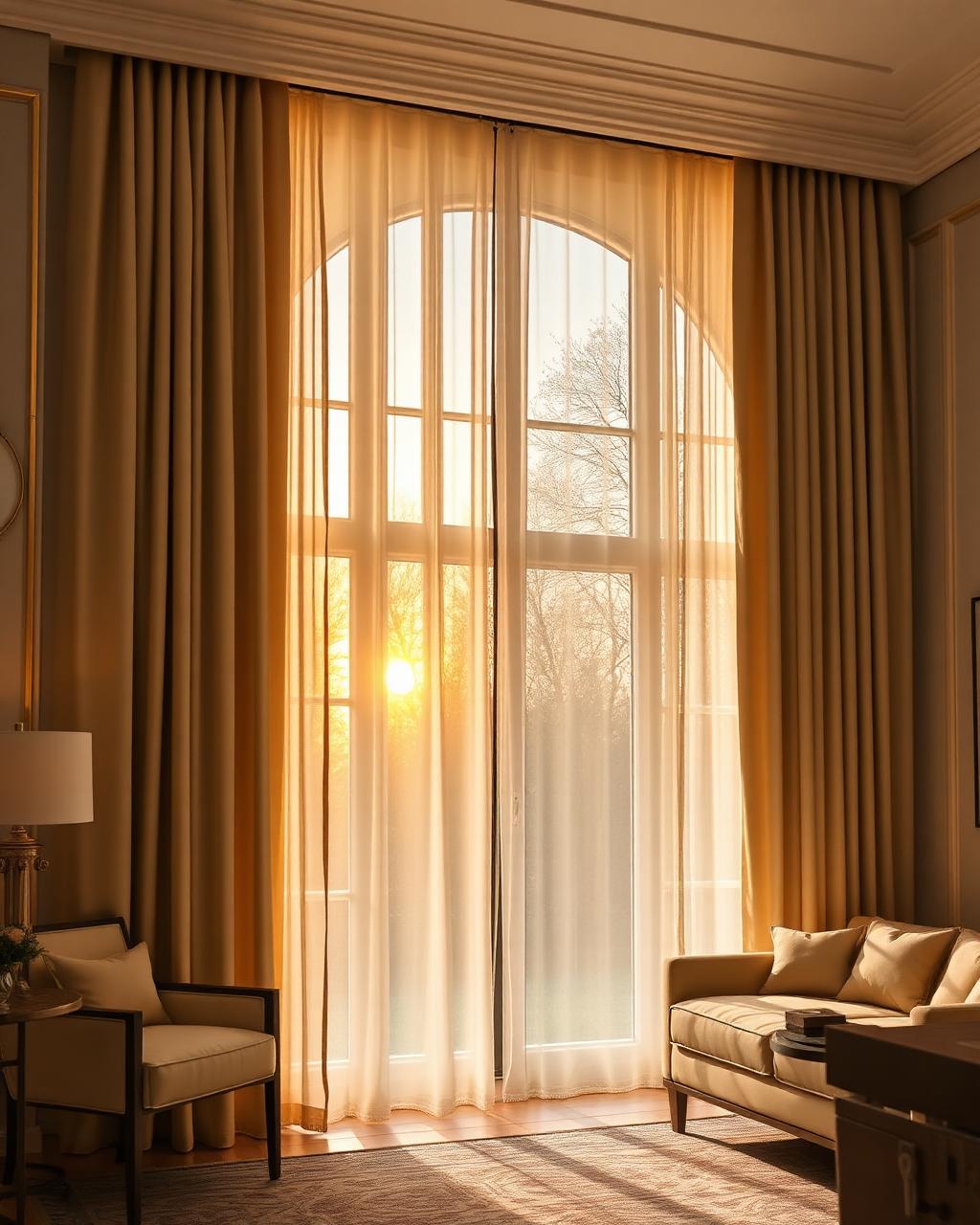Floor-to-Ceiling Linen Drapes